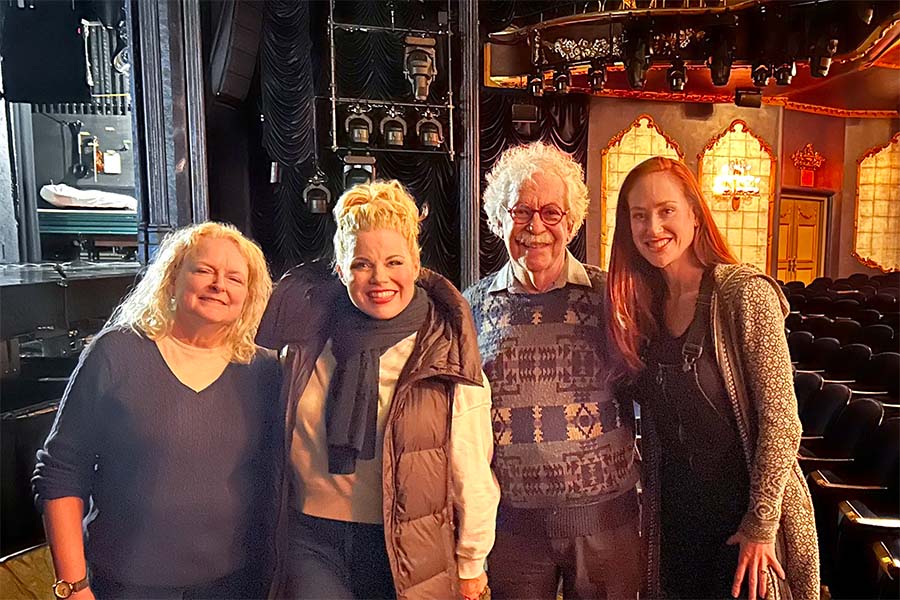 From left, Tina Shackleford, Megan Hilty, Dick Block and Kaleigh Cronin.